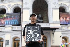 Dont Stay Silent! Captivity Kills rally in Kyiv